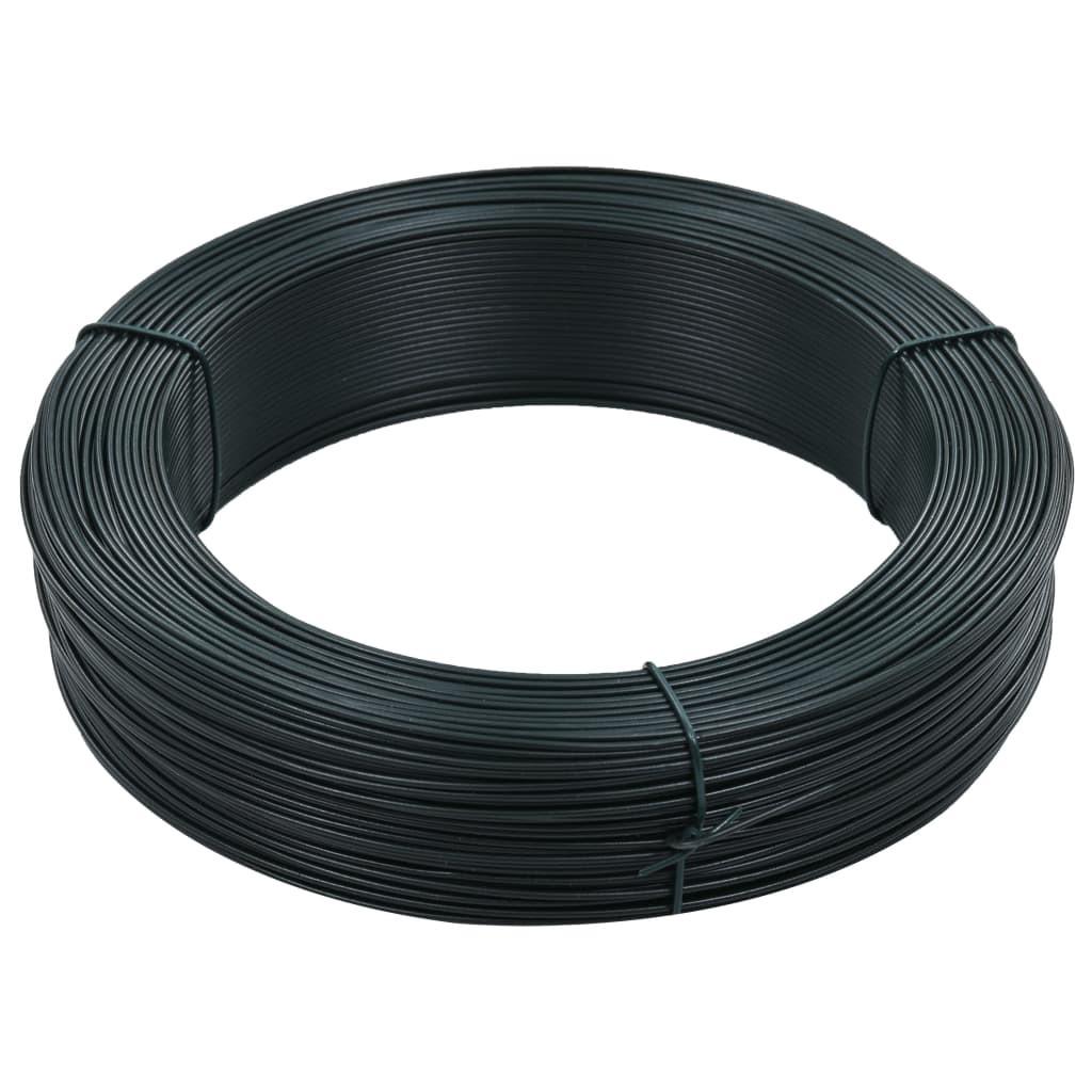 Hegnsbindetråd 250 m 1,6/2,5 mm stål sortgrøn