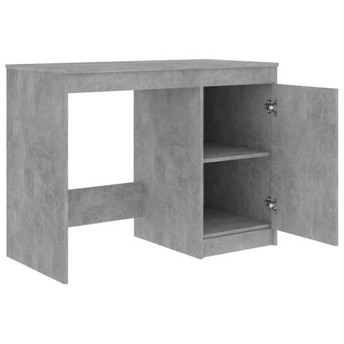 Skrivebord 140x50x76 cm konstrueret træ betongrå