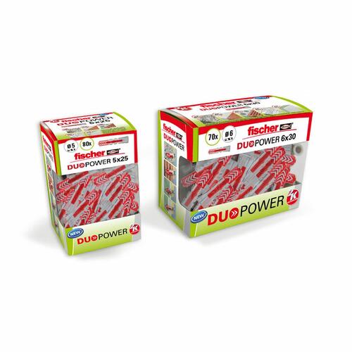 Rawlplugs Fischer duopower 6 x 30 mm 70 enheder
