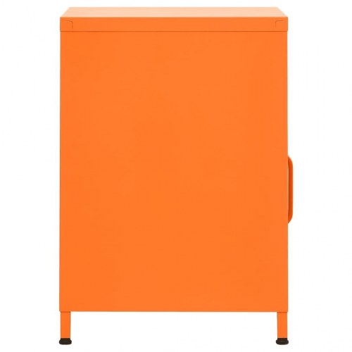 Natborde i stål - 2 stk., 35×35×51 cm, orange