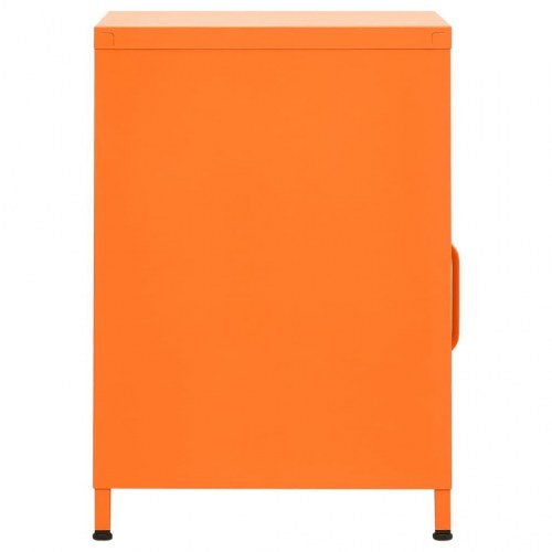 Natbord i stål 35 x 35 x 51 cm - orange