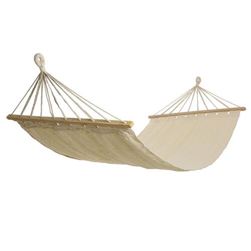 Hængekøje Kitchen Goods Hawaii Glat Udvendig Hvid Tekstil Birk (200 x 100 cm)