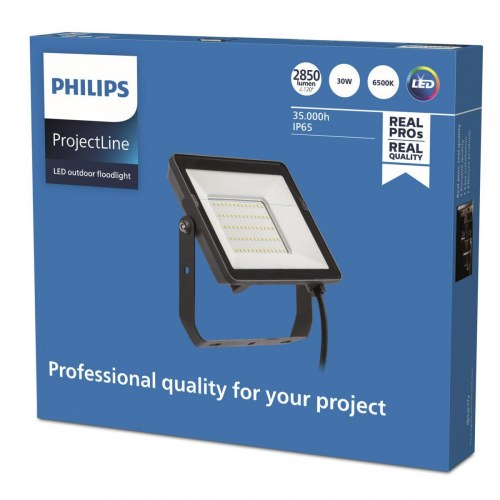 LED projektør udendørs Philips ProjectLine 30 W - Sort