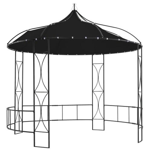 Pavillon rund 300x290 cm rund antracitgrå