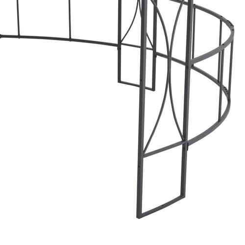 Pavillon rund 300x290 cm rund antracitgrå