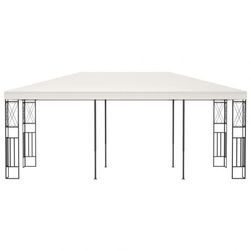Pavillon 3x6 m stof cremefarvet