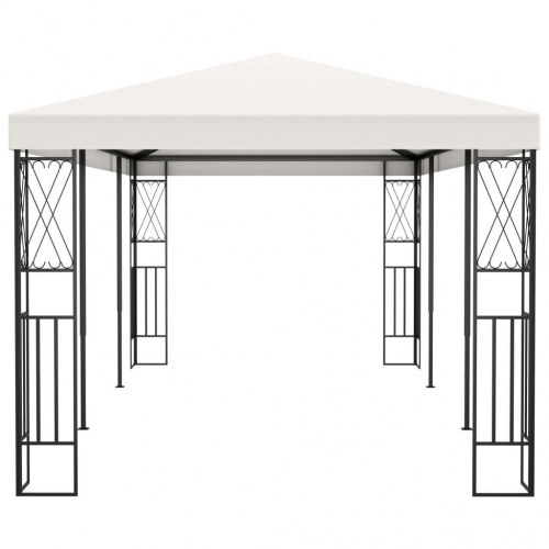 Pavillon 3x6 m stof cremefarvet