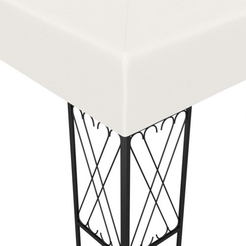 Pavillon 3x6 m stof cremefarvet