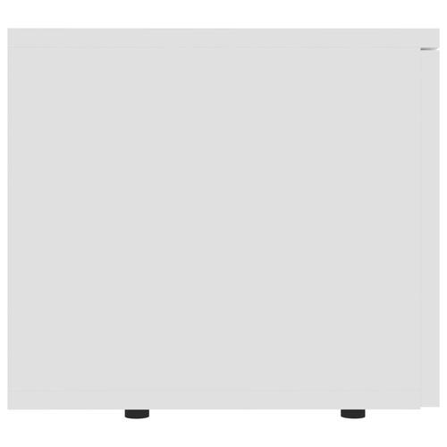 Tv-skab 80x34x30 cm spånplade hvid