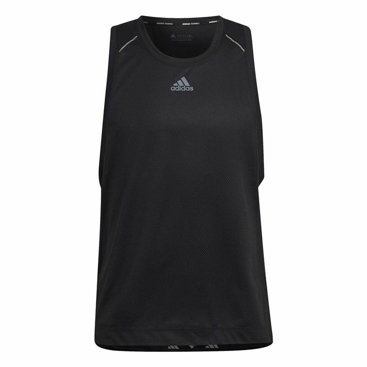 Shirt Til Mænd Uden Ærmer Adidas Hiit Spin Training Sort