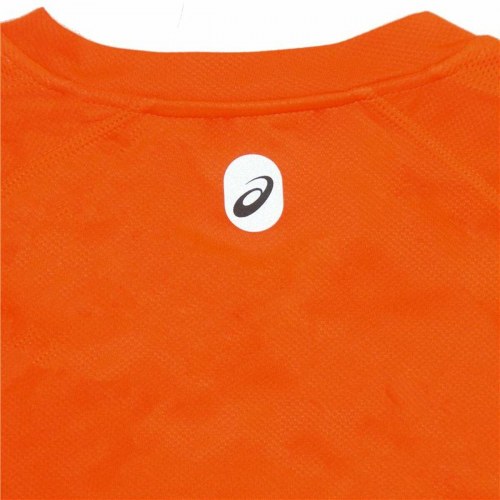 Asics langærmet løbe-T-shirt til mænd - Hermes Orange, S