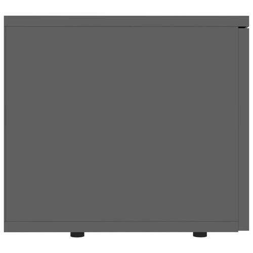 Tv-skab 80x34x30 cm spånplade sort højglans