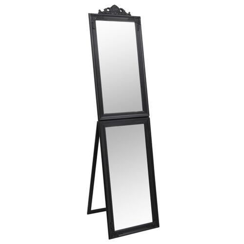 Fritstående spejl 45x180 cm sort