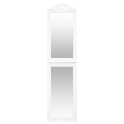 Fritstående spejl 45x180 cm hvid