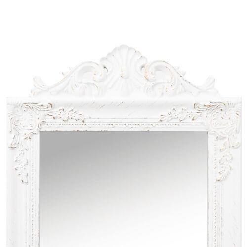 Fritstående spejl 45x180 cm hvid