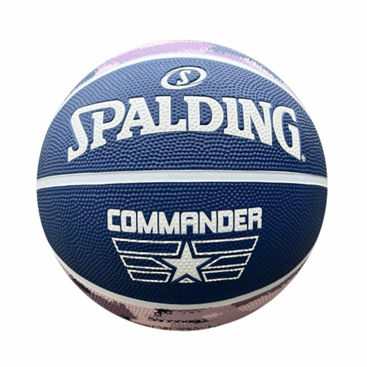Basketball Commander Solid  Spalding Solid Purple Læder 6 år