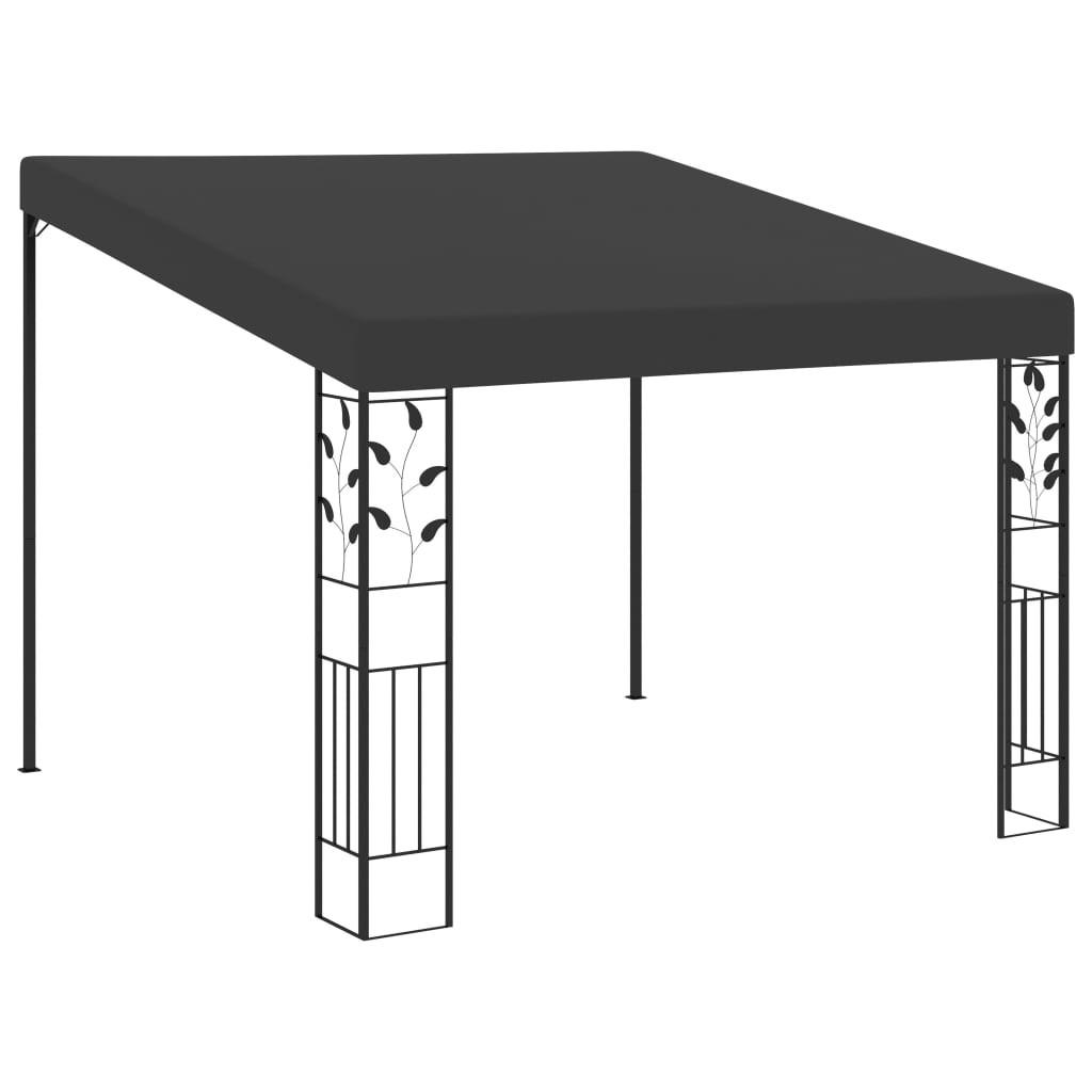 Vægmonteret pavillon 3x3x2,5 m antracitgrå