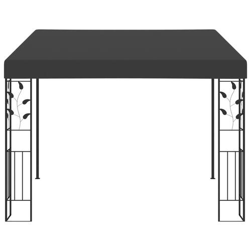 Vægmonteret pavillon 3x3x2,5 m antracitgrå