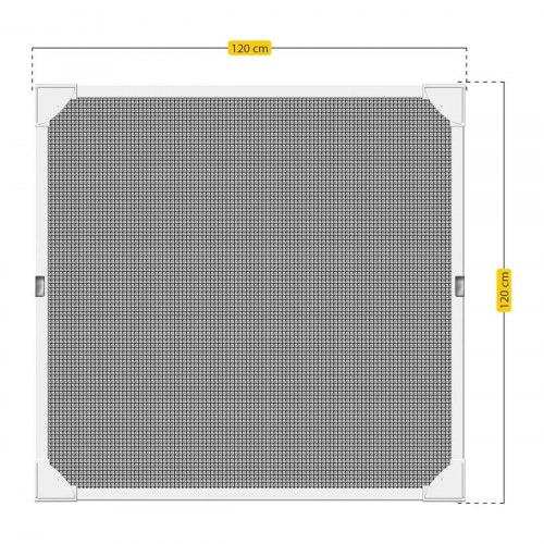 Schellenberg moskitonet i glasfiber 100 × 120 cm