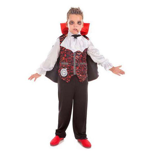 Vampyr kostume til børn 7-9 år - 4 dele (model 8073-3)