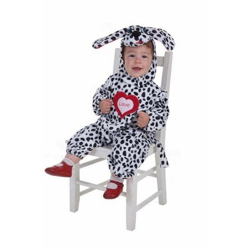 Børnekostume baby 0-12 mdr. - Dalmatiner, 2 dele