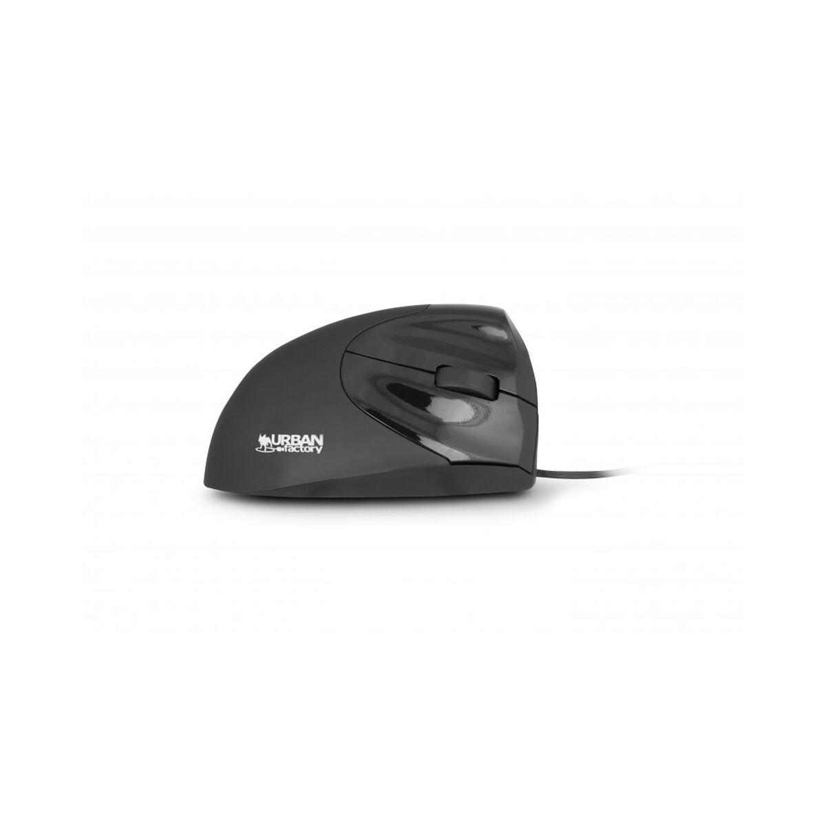 Mus Urban Factory Emr01uf 2400 Dpi Moderne Ergonomisk Design Sort