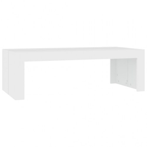 Sofabord 110x50x35 cm spånplade hvid