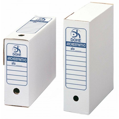 DOHE Arkivboks Archidefinitivo A4, hvid - 21,5 × 31,5 cm, 10 cm ryg (50 stk)