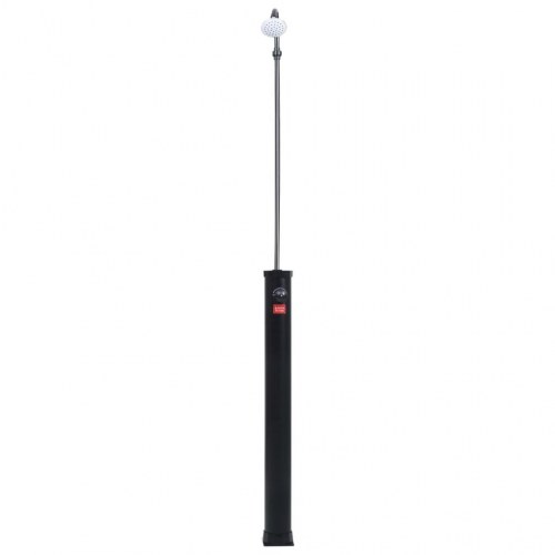 Solopvarmet udendørsbruser 215 cm - 8 l, sort