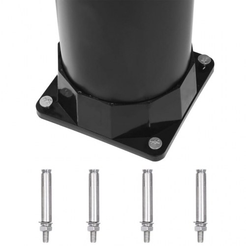 Solopvarmet udendørsbruser 215 cm - 8 l, sort