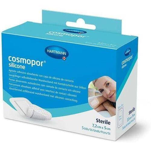 Apósitos Esterilizados Hartmann Cosmopor 7,2 x 5 cm Silikone 5 enheder