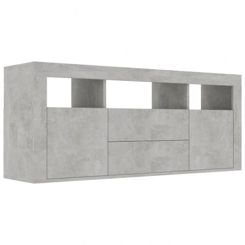 Tv-bord 120x30x50 cm konstrueret træ betongrå