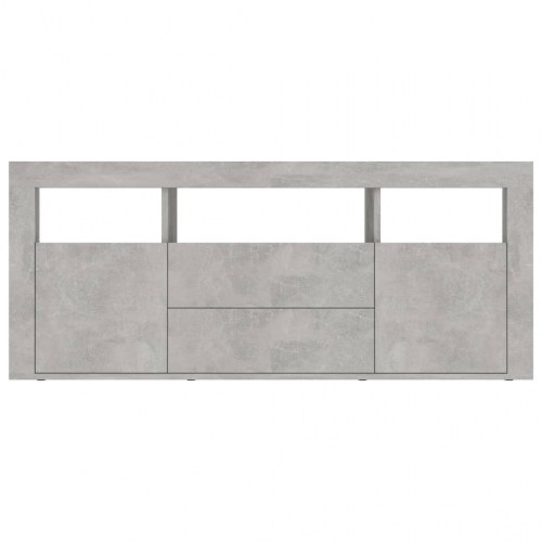Tv-bord 120x30x50 cm konstrueret træ betongrå