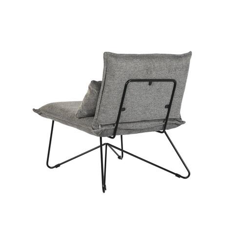 Lænestol 66 x 78 x 75 cm Sort Grå Metal