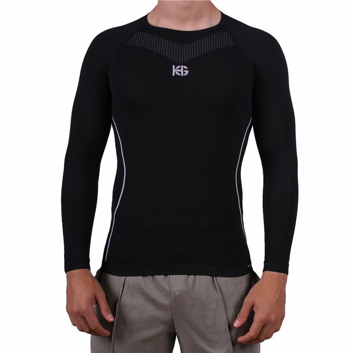 Langærmet T-shirt til Mænd Sport Hg Sandsock Sort XS