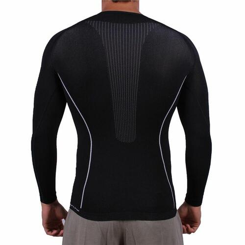 Langærmet T-shirt til Mænd Sport Hg Sandsock Sort XS