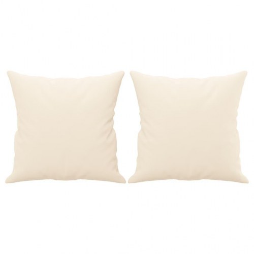 Pyntepuder 2 stk. 40x40 cm velour brun
