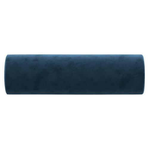 Pyntepuder 2 stk. Ø15x50 cm velour blå