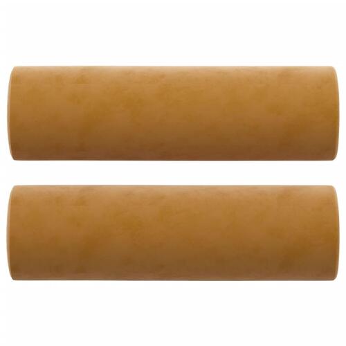 Pyntepuder 2 stk. Ø15x50 cm velour brun