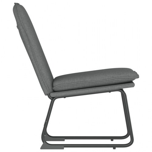 Loungestol i stof - mørkegrå, 52×75×76 cm