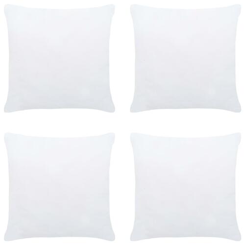 Inderpuder 4 stk. 30x30 cm hvid
