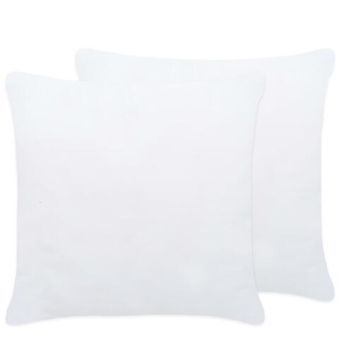 Inderpuder 4 stk. 30x30 cm hvid