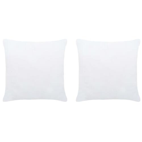 Inderpuder 2 stk. 40x40 cm hvid