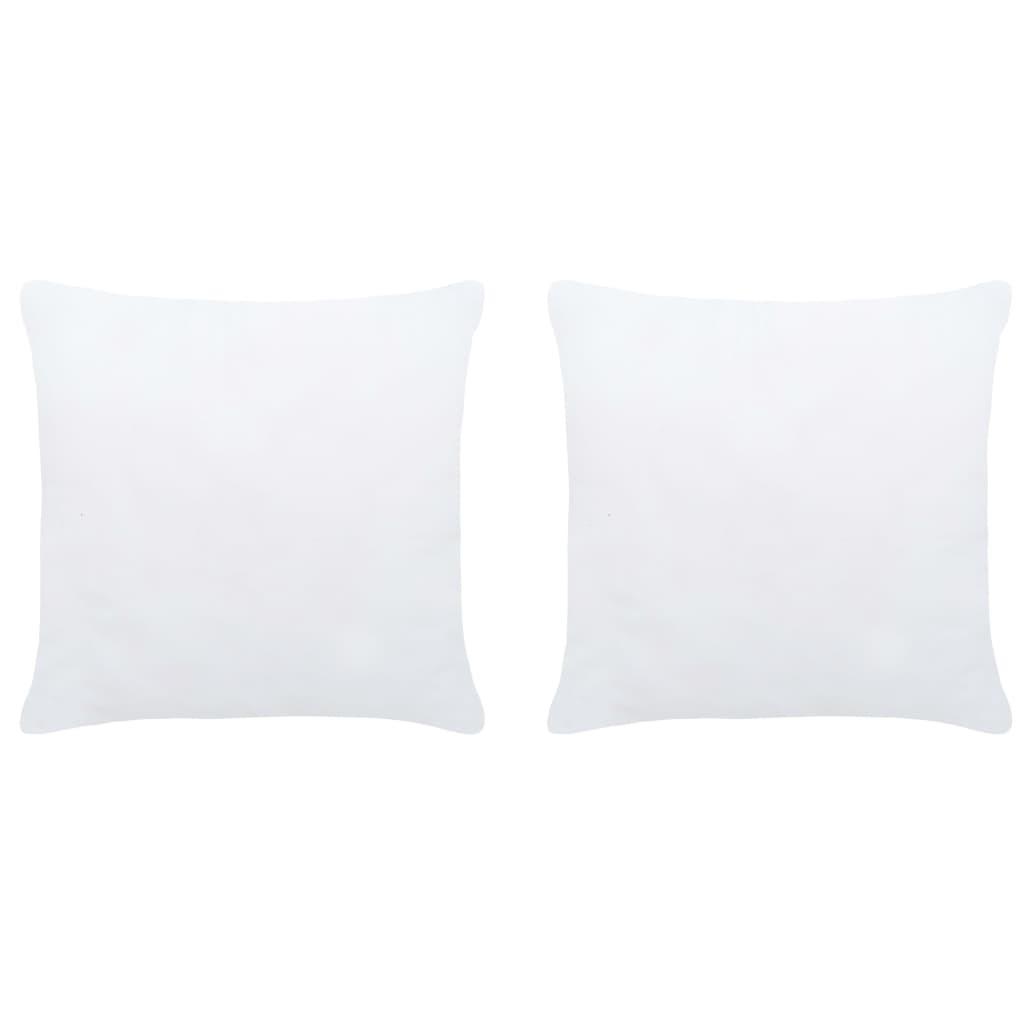 Inderpuder 2 stk. 40x40 cm hvid