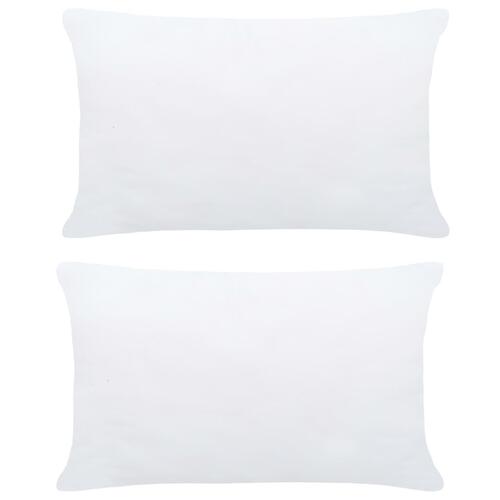 Inderpuder 2 stk. 60x40 cm hvid