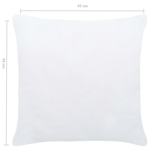 Inderpuder 4 stk. 45x45 cm hvid