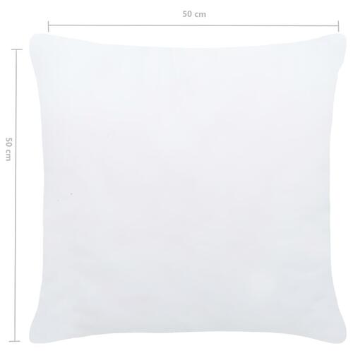 Inderpuder 4 stk. 50x50 cm hvid