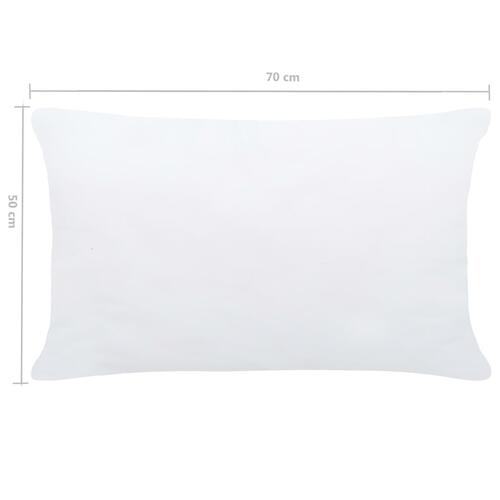Inderpuder 2 stk. 70x50 cm hvid