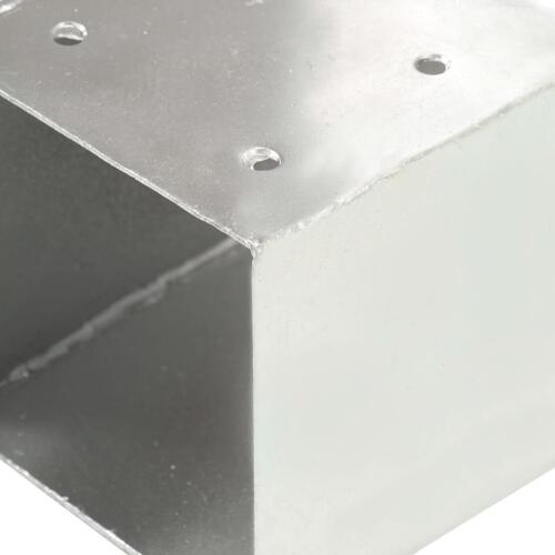 Stolpebeslag T-form 4 stk. 71x71 mm galvaniseret metal