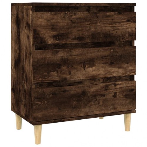 Skænk med 3 skuffer 60 x 35 x 70 cm - røget egetræ